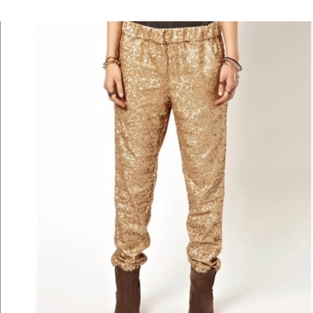 Free People Sequin Pants Size XS